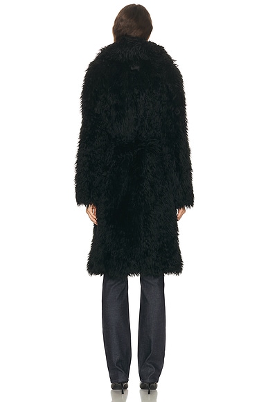 Acne Studios Oflama Messy Coat In Black