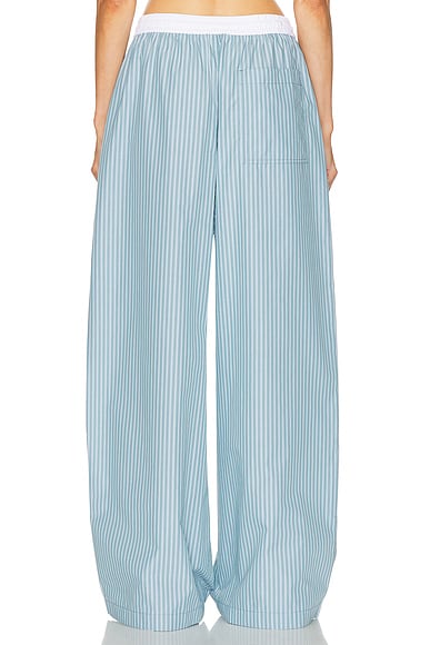 Acne Studios Pijama Striped Pant In Blue