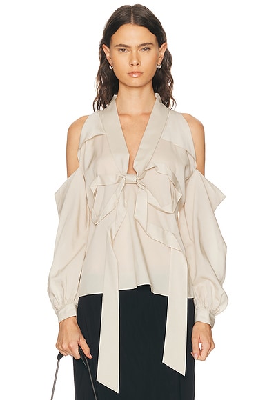 Acne Studios Senny Fluid Lyocell Blouse