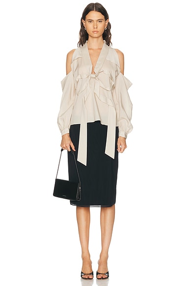Acne Studios Senny Fluid Lyocell Blouse | Thumbnail 4 Acne Studios Senny Fluid Lyocell Blouse | Thumbnail 4