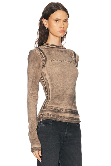 Acne Studios Elga Double Garment Print T-Shirt | Thumbnail 2