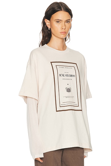 Acne Studios Edra Double Book Cover T-Shirt | Thumbnail 2