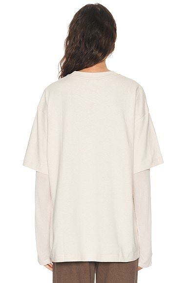 Acne Studios Edra Double Book Cover T-Shirt | Thumbnail 3