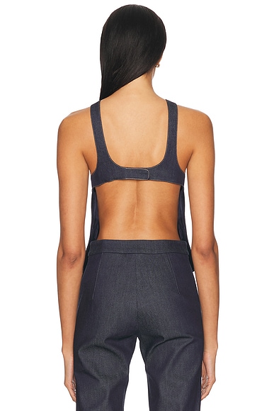 Alfie Backless Top In Blue