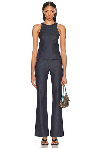 Alfie Backless Top In Blue