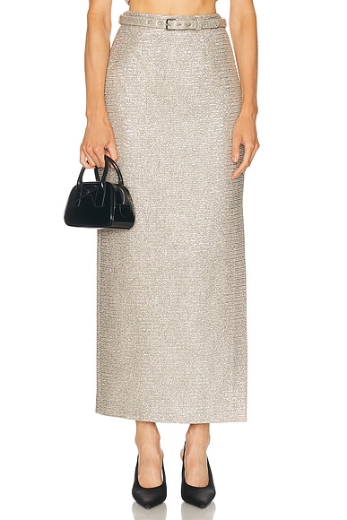 Adam Lippes Leto Skirt In Gold