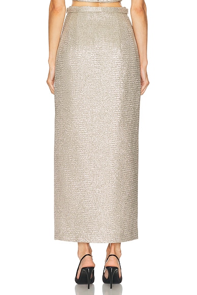 Adam Lippes Leto Skirt In Gold