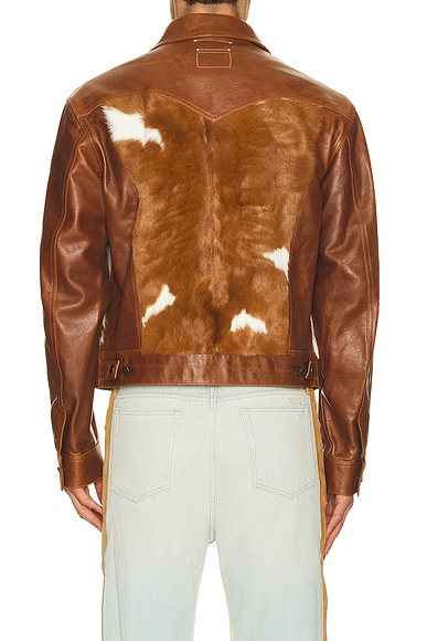 Austin Post Leather Trucker Jacket | Thumbnail 2 Austin Post Leather Trucker Jacket | Thumbnail 2