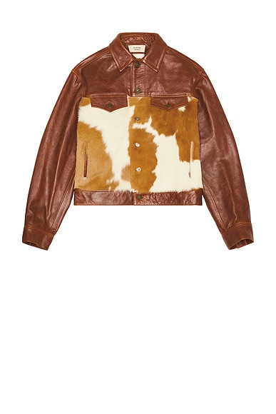 Austin Post Leather Trucker Jacket | Thumbnail 4 Austin Post Leather Trucker Jacket | Thumbnail 4