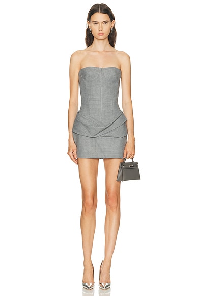 Longline Cupped Corset Mini Dress