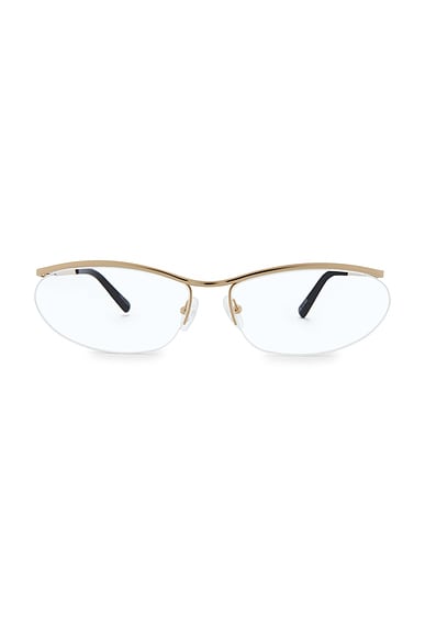 Attico Charlotte Optical Glasses In Yellow Gold
