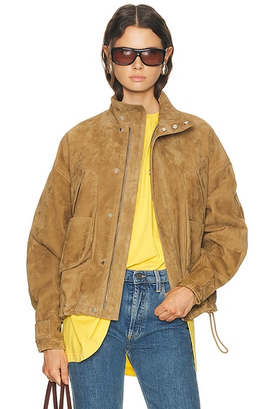 Suede Bomber Jacket