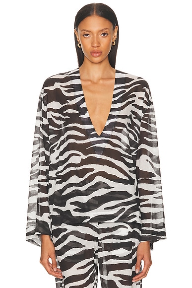 Zebra Printed Top