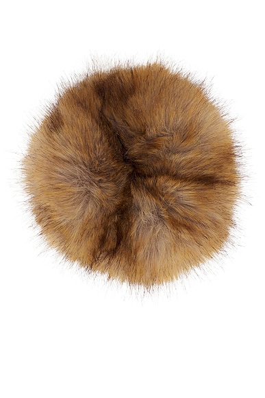 Balenciaga Holli Fake Fur Scrunchie In Brown