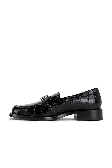 Balenciaga Square-toe Loafers In Black