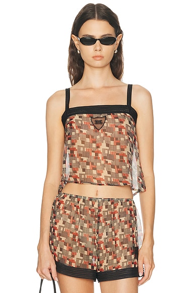 Bode Quadrille Tank In Multi