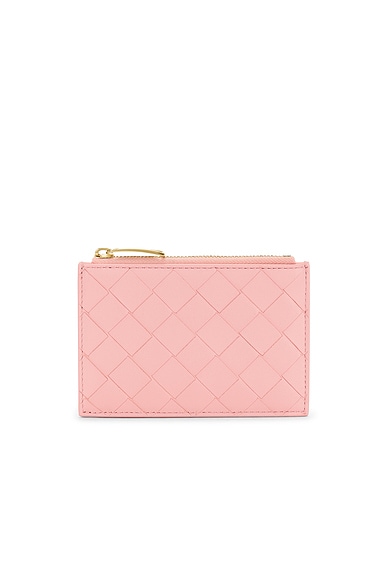 Intrecciato Zipped Card Case