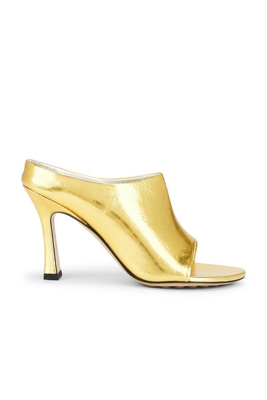 Bottega Veneta Mule Sandal In Gold