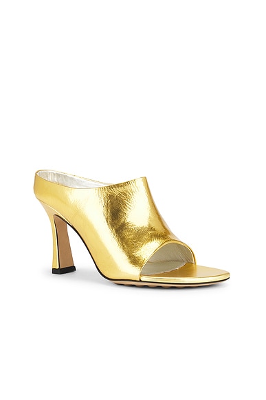 Bottega Veneta Mule Sandal In Gold
