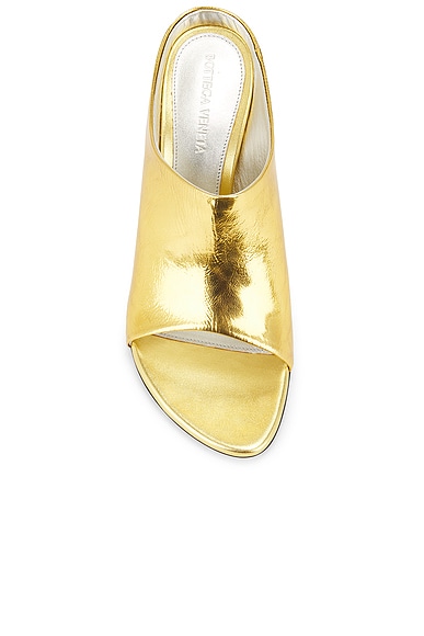 Bottega Veneta Mule Sandal In Gold
