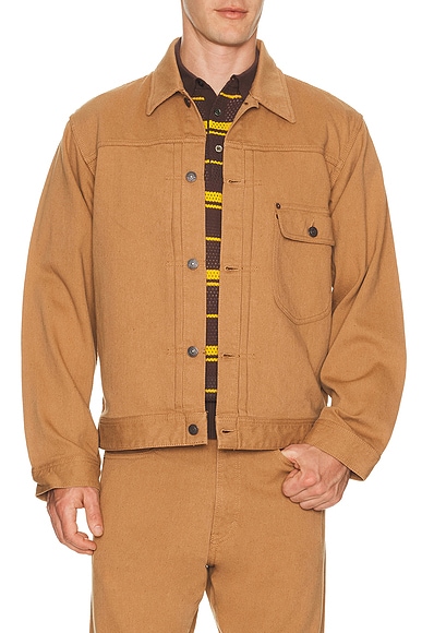Beams Digger Jacket Oc Pique In Brown