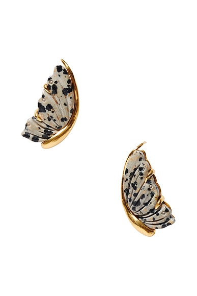 Chan Luu Butterfly Earrings In Brown