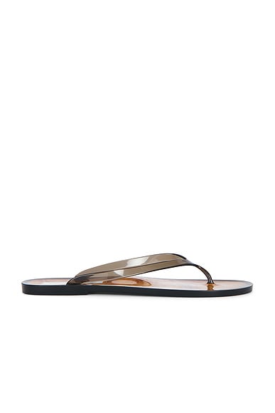 Christopher Esber Jo Flip Flop In Black & Burl