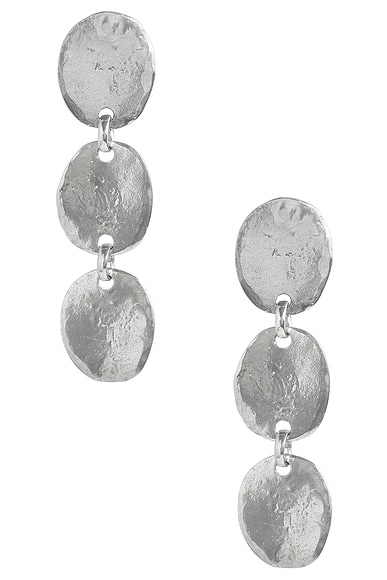 Corali Kombu Trio Earrings In Silver