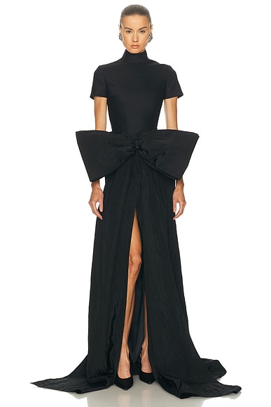 Oversized Bow Detail Gown
