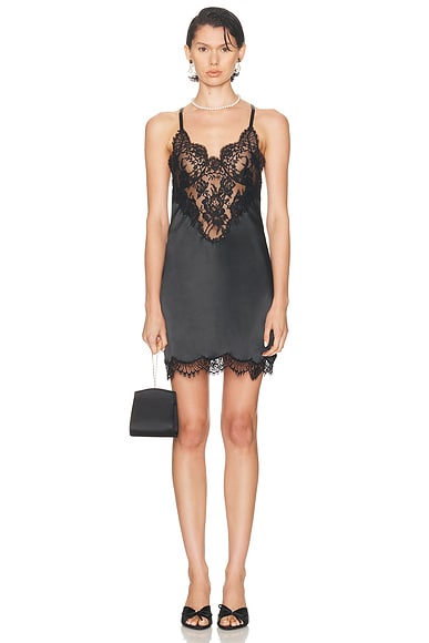 Lace Slip Mini Dress