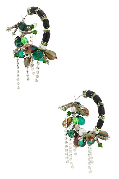 Dries Van Noten Draped Hoop Earrings | Thumbnail 8