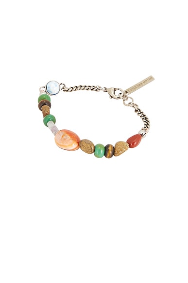 Dries Van Noten Handmade Combination Of Natural Stones Bracelet In Multi
