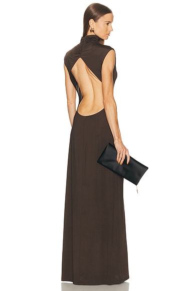Eaves Ingrida Gown In Brown