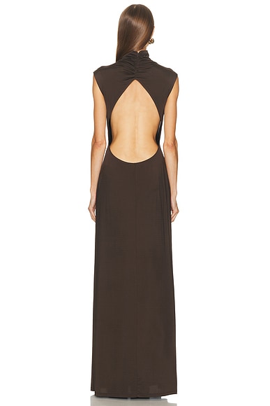 Eaves Ingrida Gown In Brown