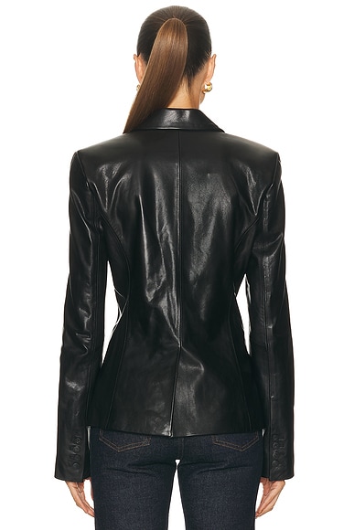 Eaves Sigrun Leather Jacket In Black