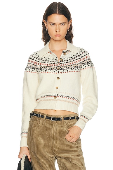 Isabel Marant Étoile Zoe Cardigan In White