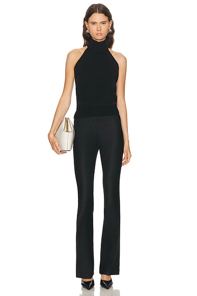 Givenchy Halterneck Open-back Jersey Top In Black