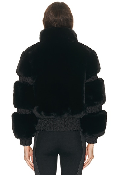 Goldbergh Furry Ski Jacket In Black