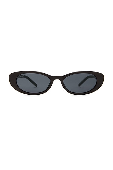 G String Strass Sunglasses In Black & Grey
