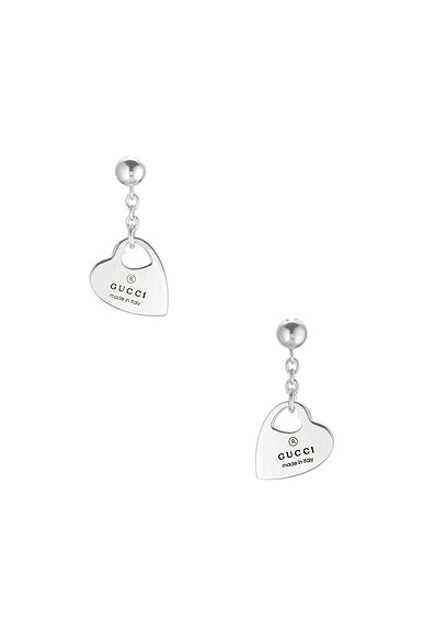 Trademark Heart Motif Pendant Earrings
