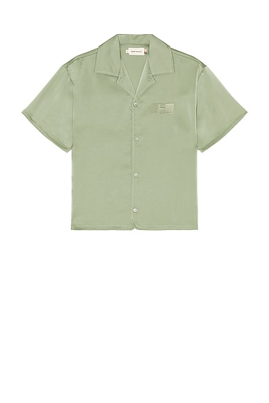 Honor The Gift Satin Chest Logo Camp Collar Shirt | Thumbnail 4 Honor The Gift Satin Chest Logo Camp Collar Shirt | Thumbnail 4