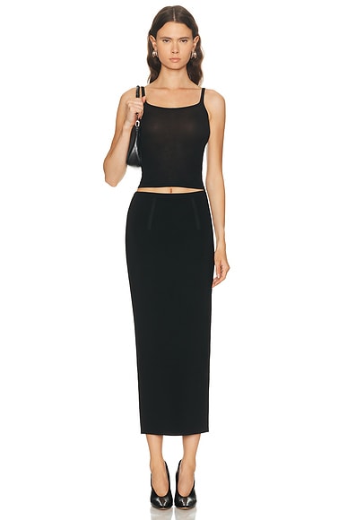 High Sport Long Lawton Skirt In Black
