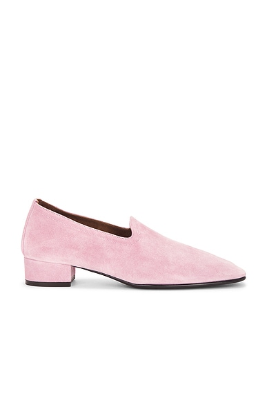 Herbert Levine Soft Touch Suede Loafer In Pink