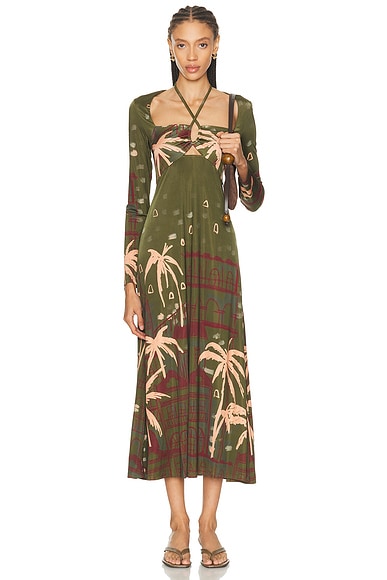 Eternal Tropical Ankle Dress