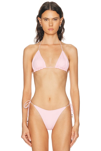 JACQUEMUS Le Haut De Plage Triangle Bikini Top