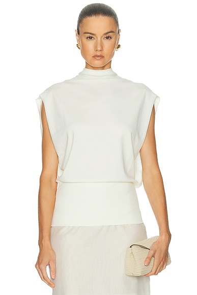 Simkhai Juli Cape Top In White