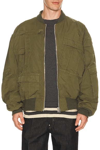 Junya Watanabe X Needles Oxford Bomber Jacket In Brown