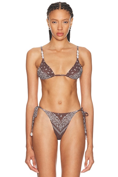 La Porte Midnight Rodeo Kendall Bikini Top