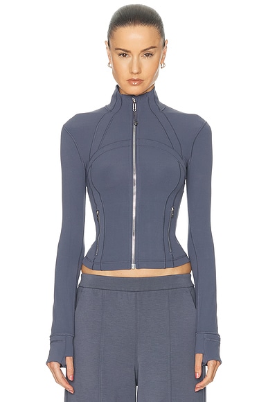Lululemon Define Nulu Cropped Jacket In Silver