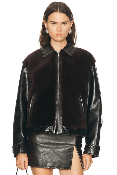 Miu Miu Vitello Jacket In Black